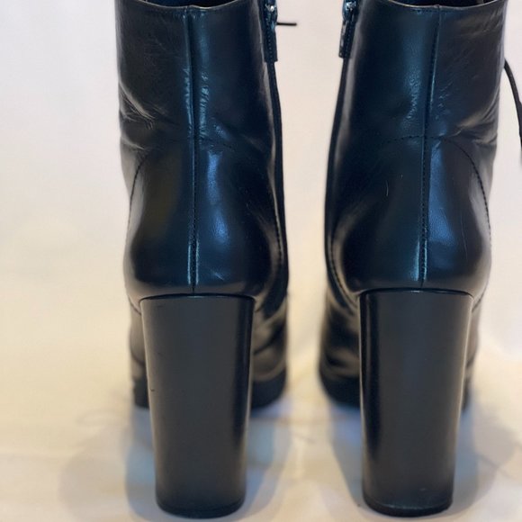 Black Leather Helia Booties - Made in Spain - Picture 4 of 6